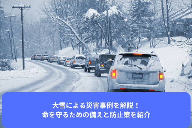 大雪による災害事例を解説！