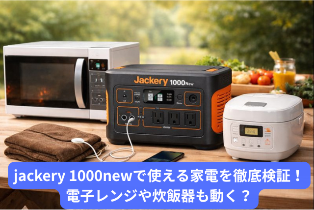 jackery 1000newで使える家電を徹底検証