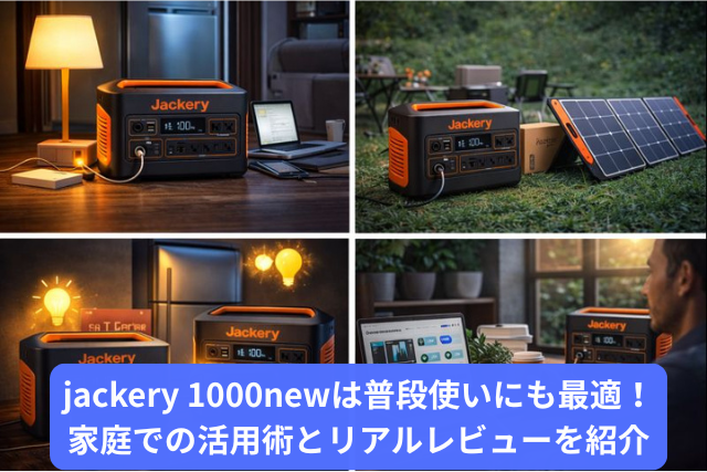 jackery 1000newは普段使いにも最適