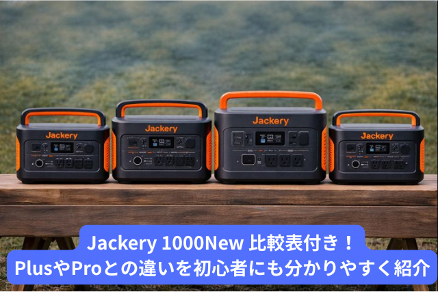 Jackery 1000New 比較表付き