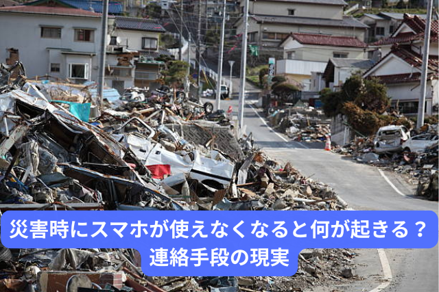 災害時にスマホが使えなくなると何が起きる？連絡手段の現実