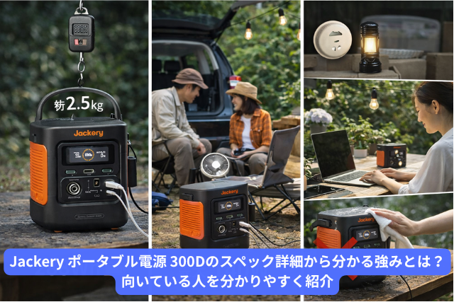 Jackery ポータブル電源 300Dのスペック詳細