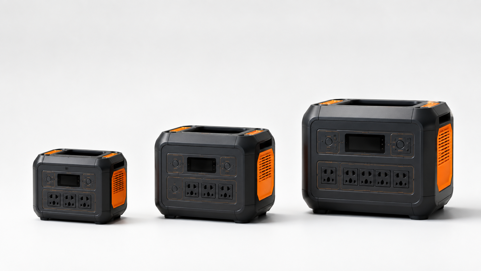 Jackeryポータブル電源3モデルのサイズ比較