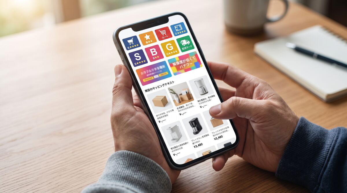 Jackery 240Newの販売先をスマートフォンで比較している様子